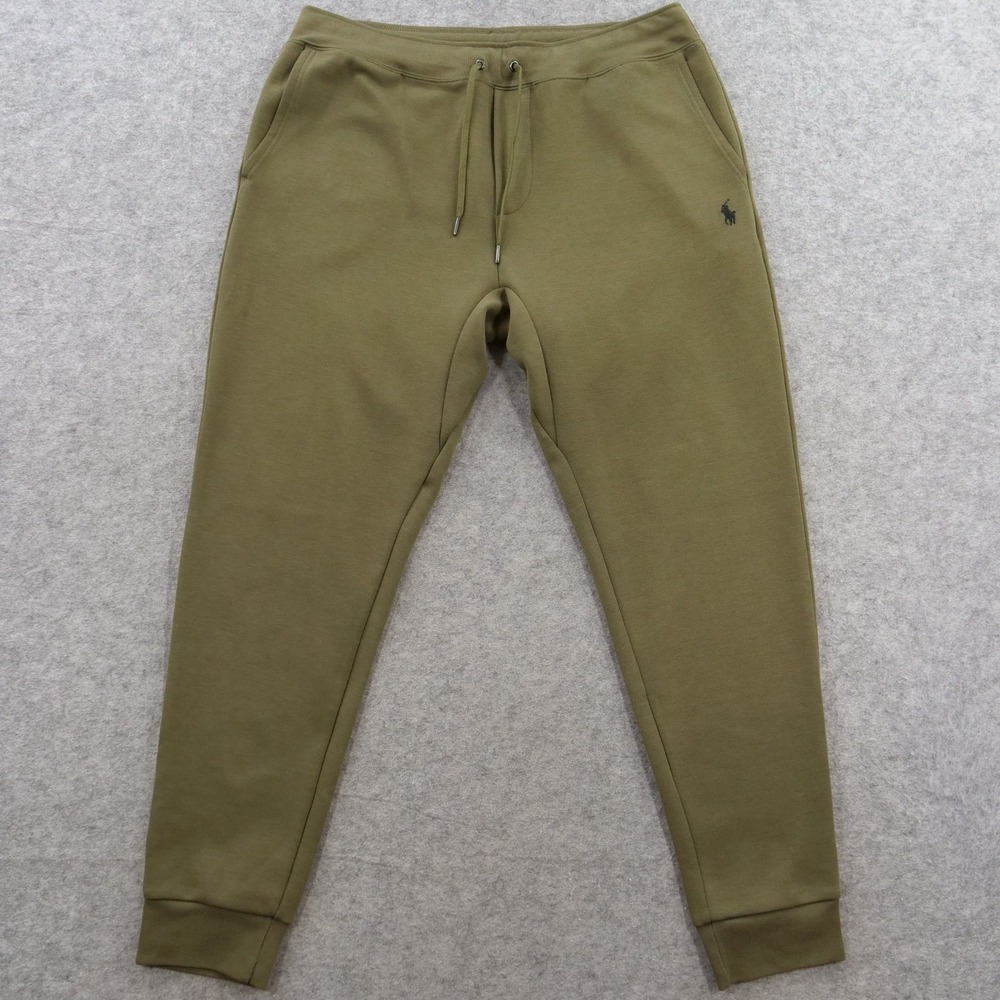Polo Ralph Lauren Sweatpants Womens Large Green  Joggers Fleece Pony Logo